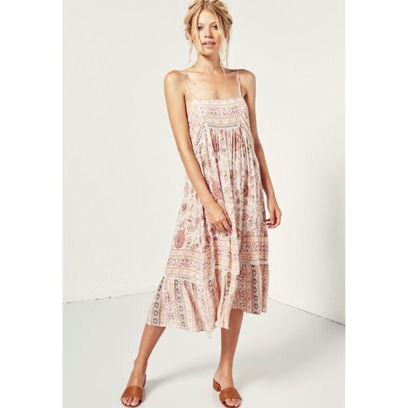 Spell Dresses & Skirts - Sahara Midi Dress in Rosewater
